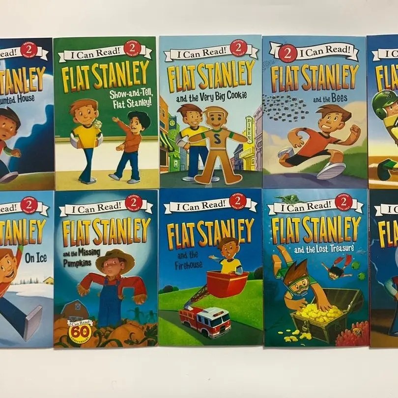 Audio Reading Edition Flat Stanley Character Series - 10 libros que puedo leer (versión original en inglés)