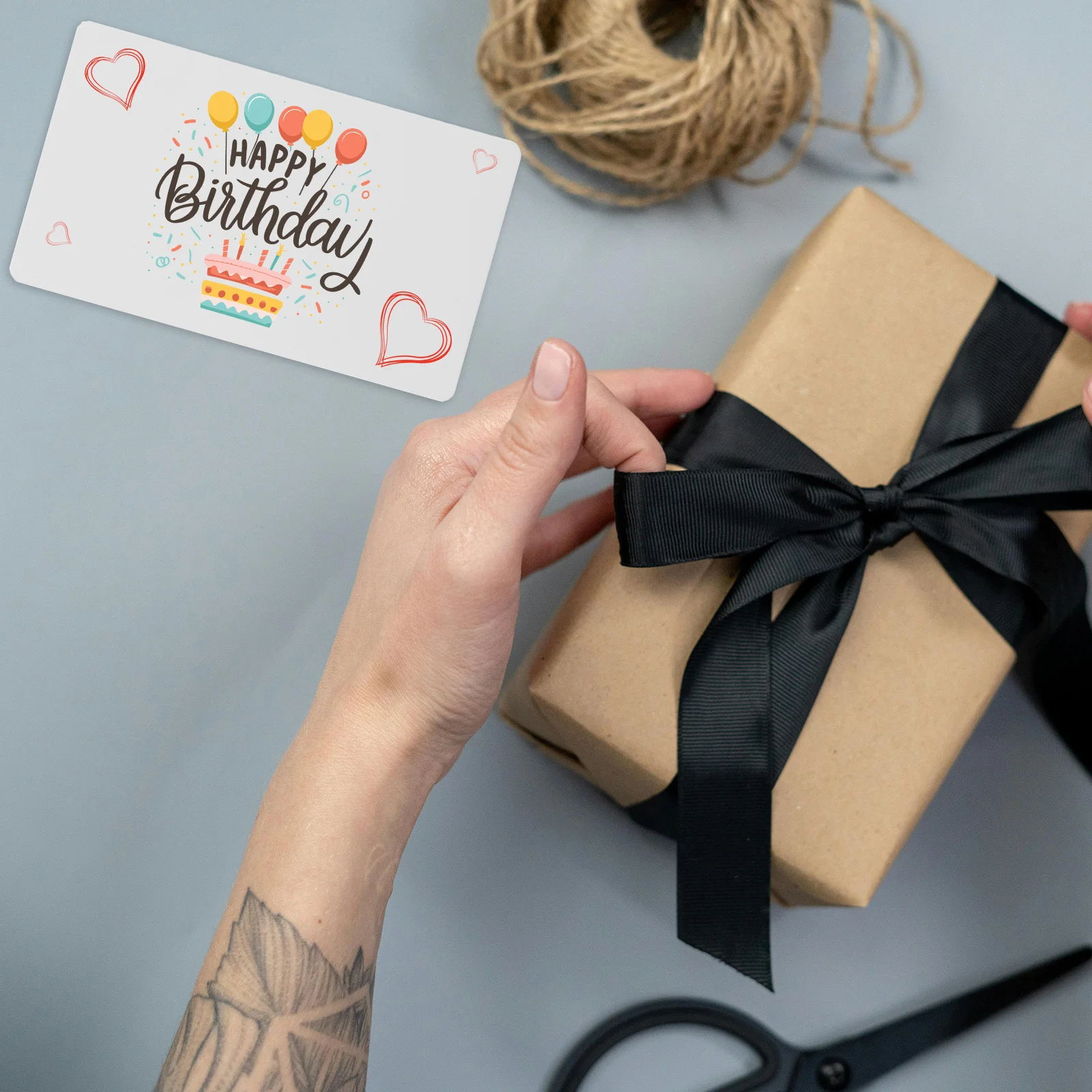 100 個クラフト紙メモ帳空白 Diy メッセージカードレトロギフトタグ結婚式の記念品スクラップブックメモパッド印刷用品