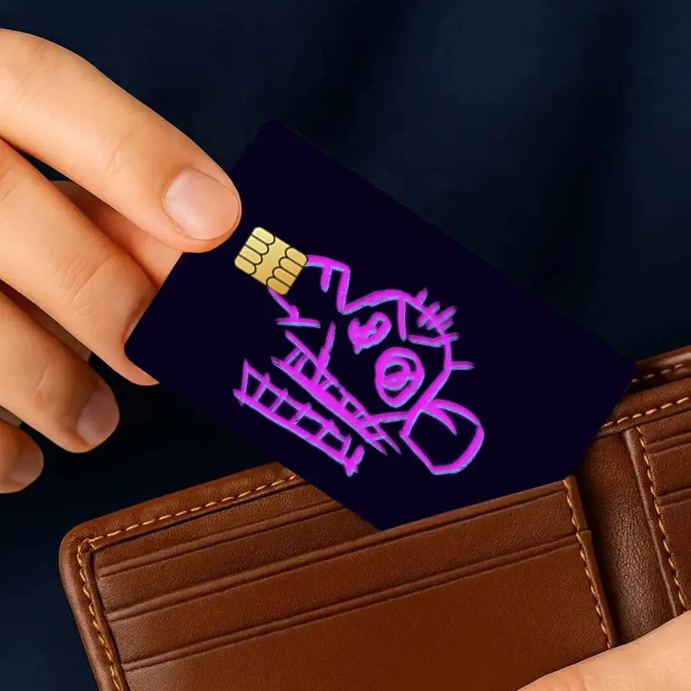 أنيمي A-Arcane S-Season 2 Jinx بطاقة الائتمان لخصم البنك حماية الزخرفية 4 قطعة المضادة للخدش ملصقات مقاومة للماء حافلة Subwa