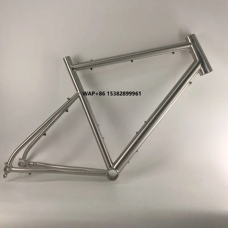 

700C Lightweight Road Titanium Bicycle Frame for Disc Brake Flat Mount