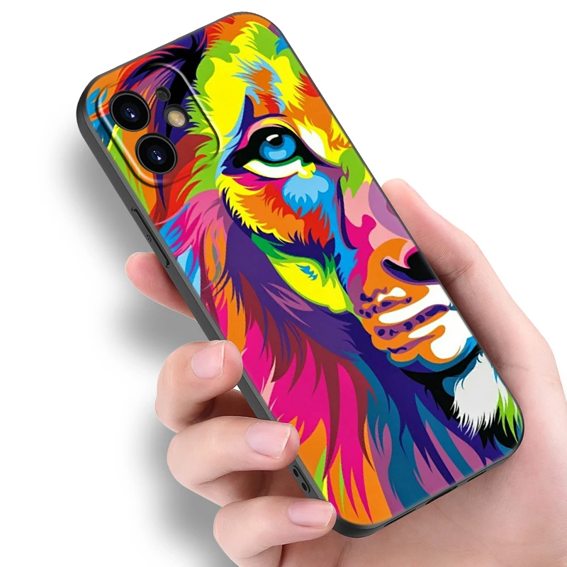 The Lion king animal Black Phone Case For Huawei Pura70 Pro Plus P60 Pro P50 P40 P30 P20 Pro P10 Lite PSmart Z PSmart 2021 Cover