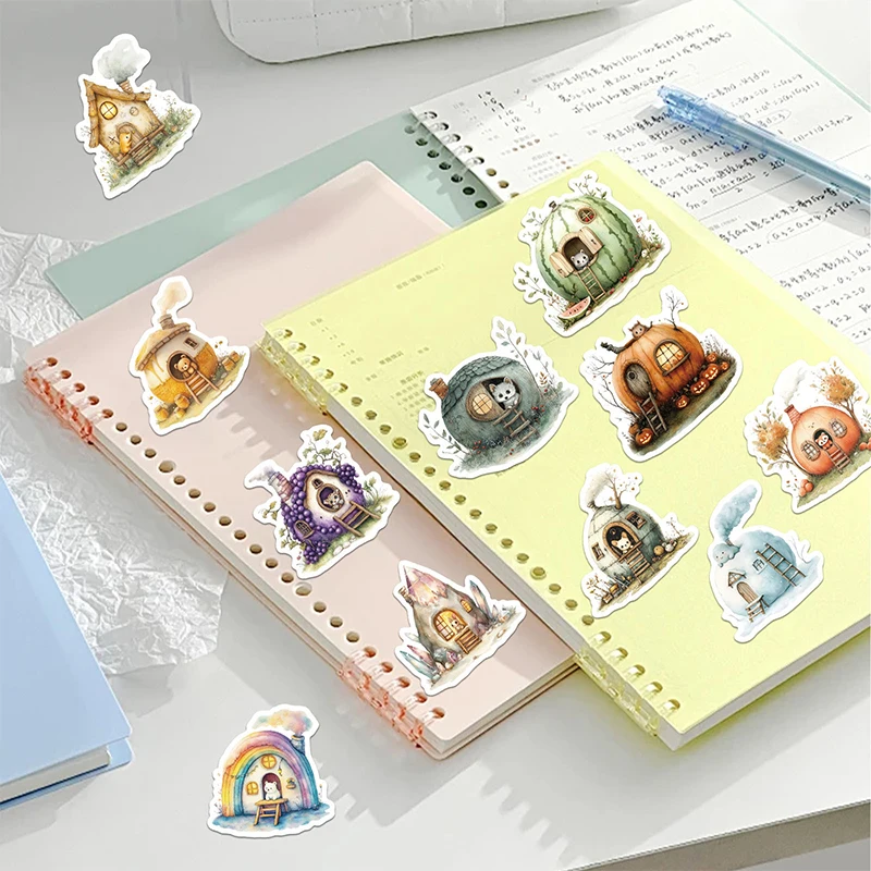 50 قطعة من ملصقات المقصورة على شكل حيوانات كرتونية لطيفة، ملصقات كاواي فاخرة لبيت الحيوانات، شارات فينيل جمالية مقاومة للماء