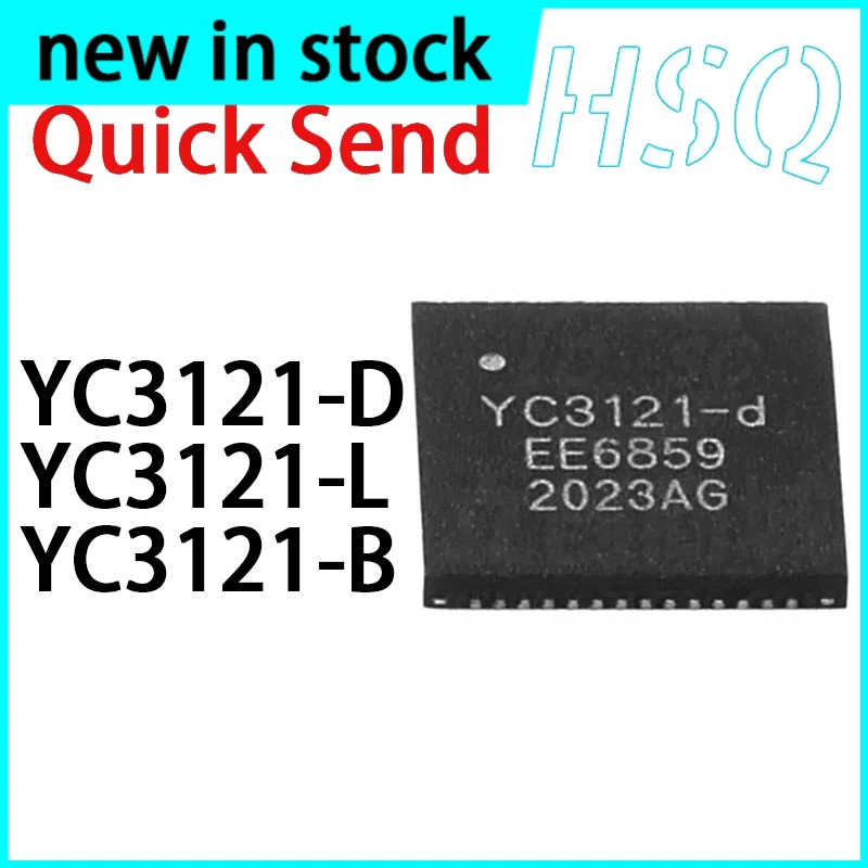 1PCS YC3121-D YC3121-L YC3121-B Packaged QFN56 Microcontroller MCU Bluetooth 5.0 Chip IC