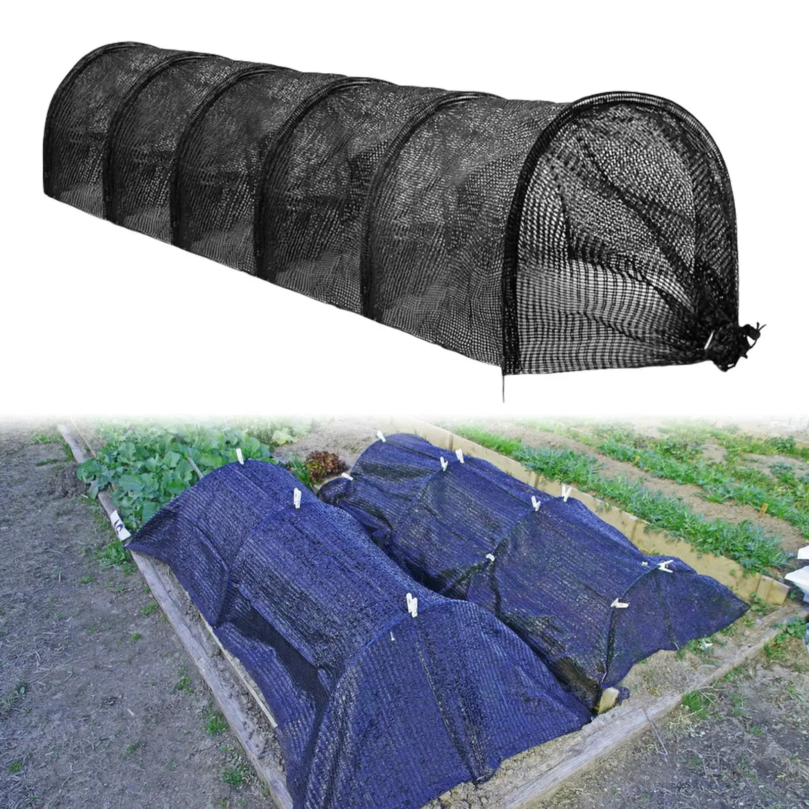 

Портативный тепличный садовый туннель 2 в 1, сетчатый чехол, простой в использовании, многофункциональный чехол для растений для двора, двора, балкона