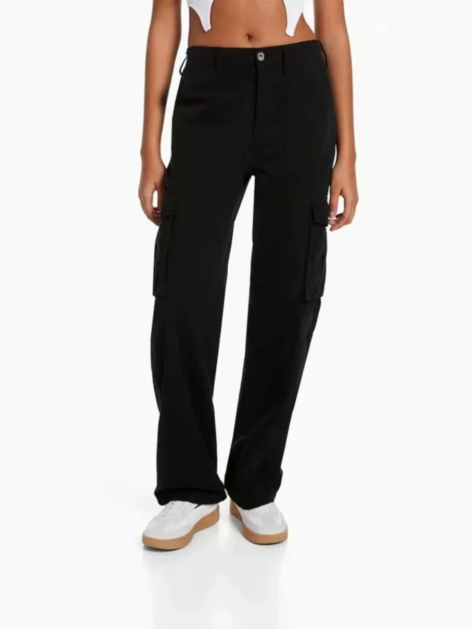 Street Sle – salopette décontractée pour femmes, taille haute, pantalon Slim, vêtements de travail, jambes longues, Polyester, détails 00% ket