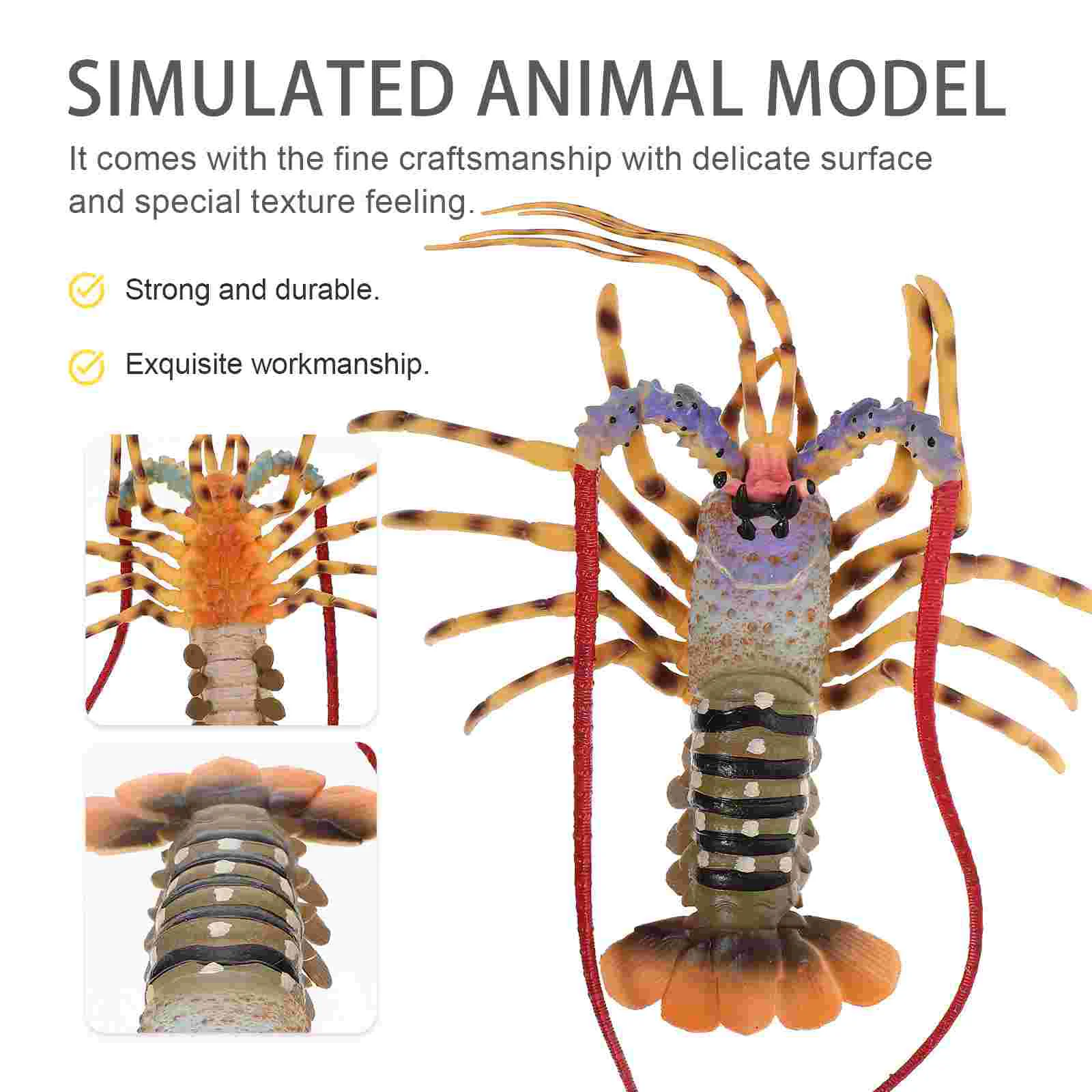 Lifelike Lobster Model Sea Figurines Simulated Ornaments Simulation Adornment Artificial