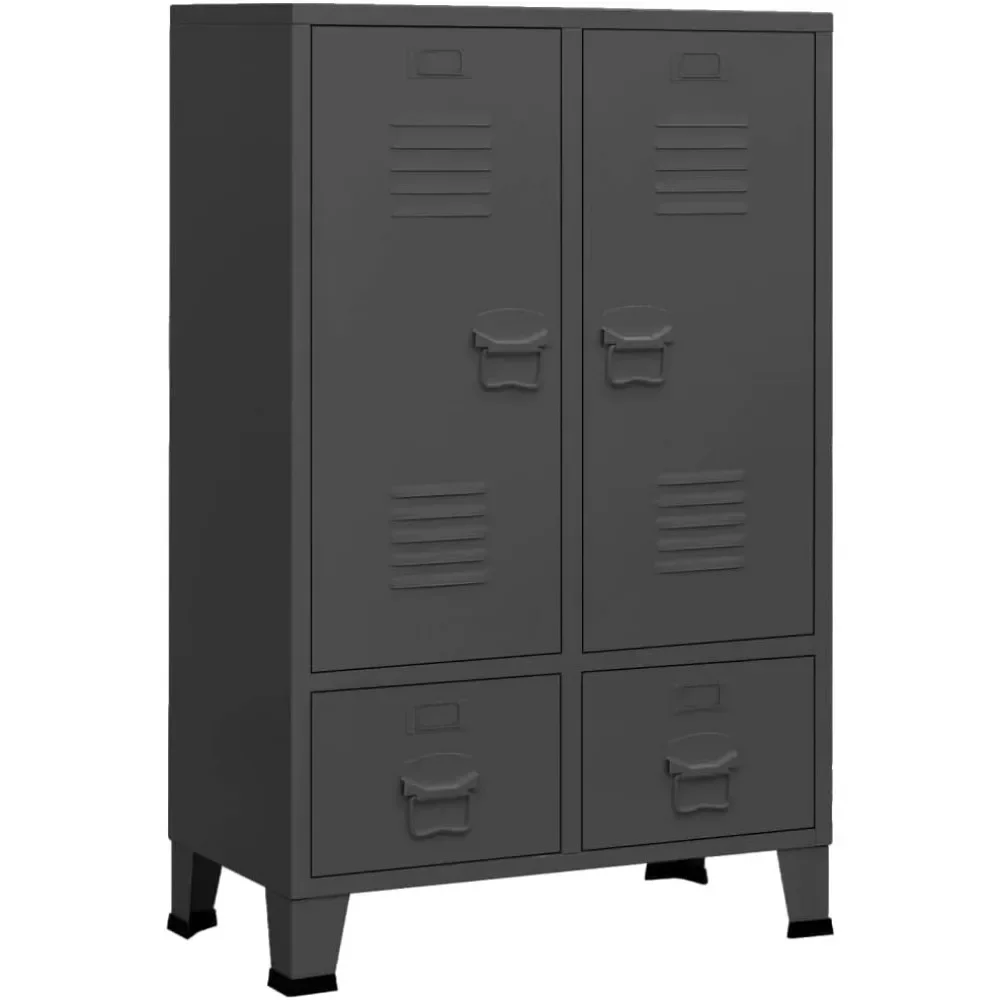 

Industrial Wardrobe Anthracite 26.4"x13.8"x42.1" Steel (53.79lbs)