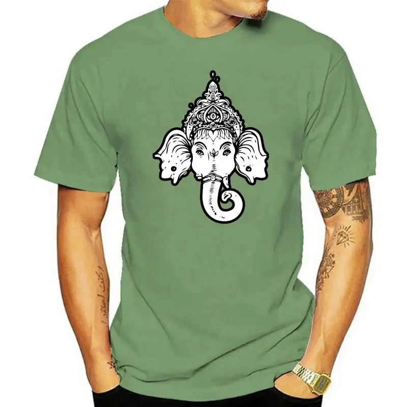 Hindu Religion India Ganapati God Ganesha Lotus Proud Womens Black T-Shirt