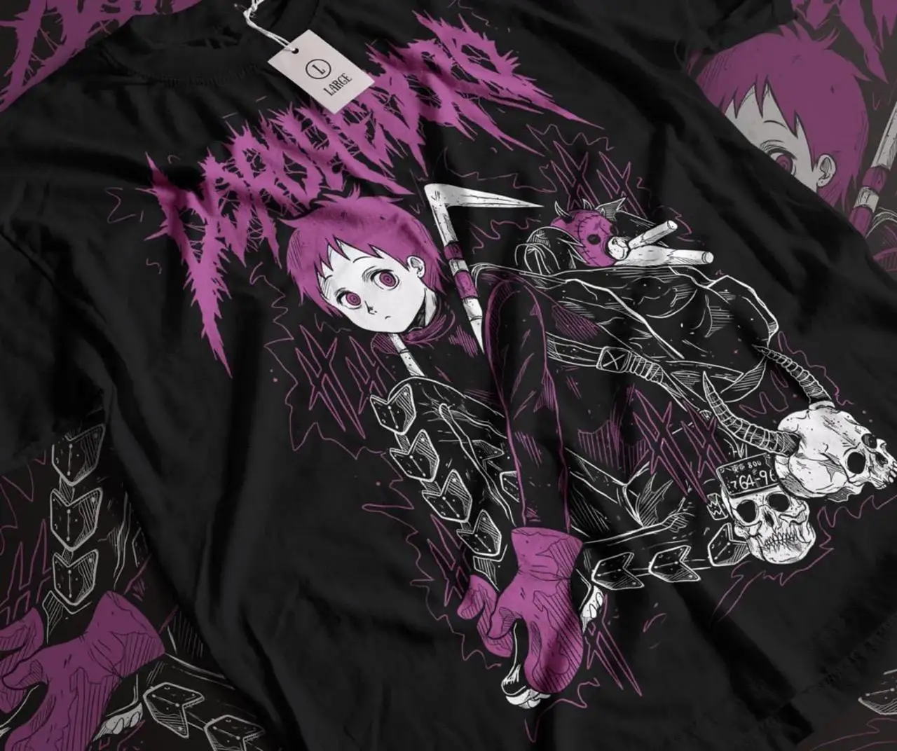 Camiseta Dorohedoro Welcome To Chaos - Camiseta para entusiastas del anime, camiseta holgada informal cómoda de algodón de verano para hombres y mujeres