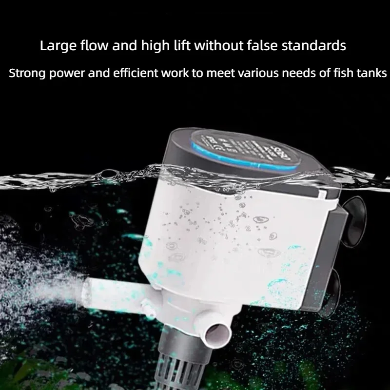 Songbao Blu-ray Multifunctional Submersible Pump Fish Tank Oxygenation Small Aquarium Pump Three-in-one Filter Mute