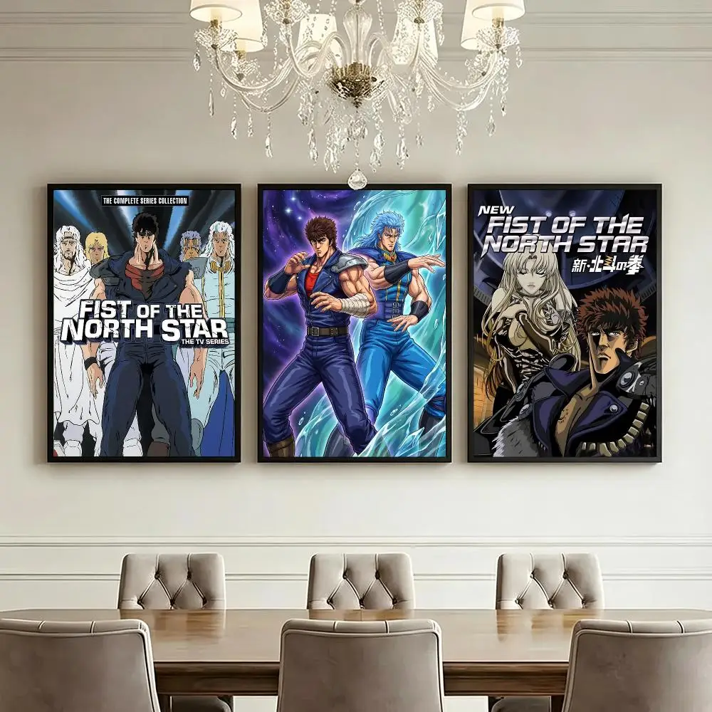 anime Fist of the North Star Poster HD Poster High End Luxury Home Decoration Suitable for Living Room Bedroom Corridor and Gift