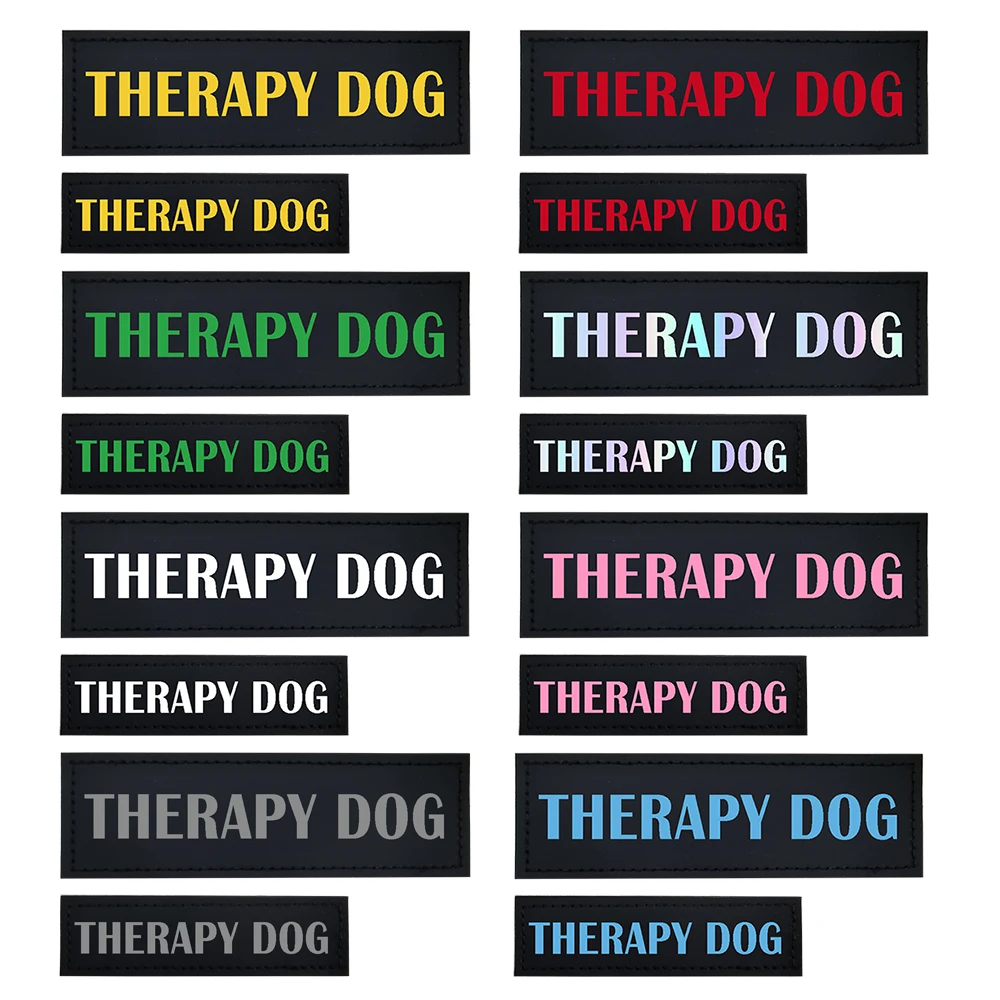 Dog Harness Patches Reflective Print DO NOT PET IN TRAINING SERVICE DOG ASK TO PET EMOTIONAL SUPPORT DOG THERAPY DOG