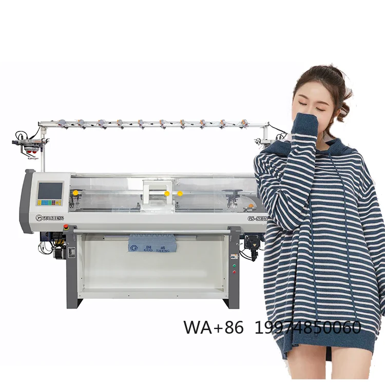 Factory Supply Automatic 5-16G Double System Sweater Knitting Machine Price
