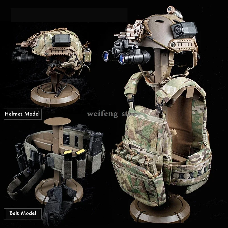 

Tactical Vest Helmet Display Stand Body Armor Helmet Equipment Display Plate Carrier Holder Armor Assemble Support