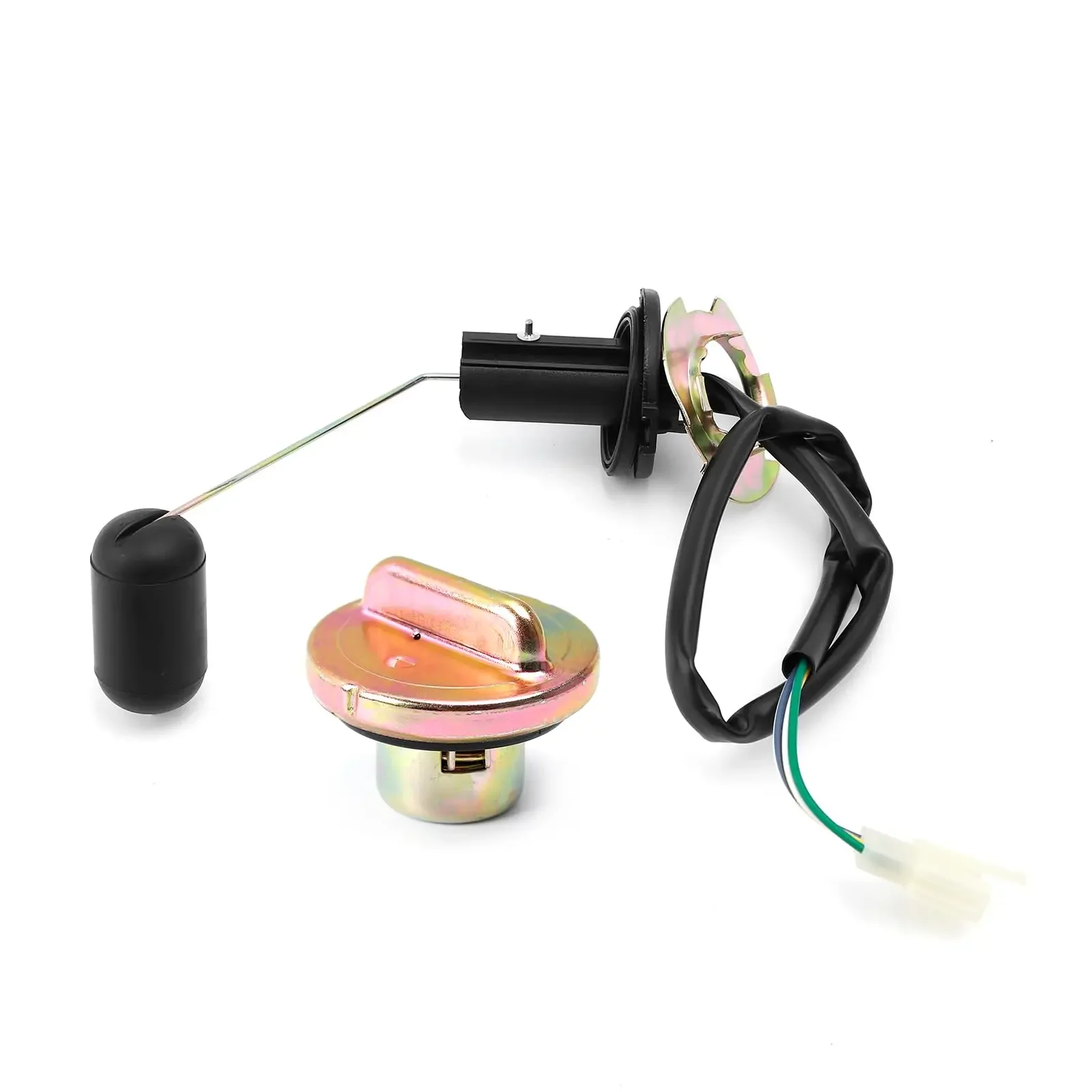 

Motorcycle Gas Fuel Tank Sensor Float Level Kit + Gas Fuel Tank Cap Compatible with Chinese GY6 4 Stroke Engine Scooter Mopeds