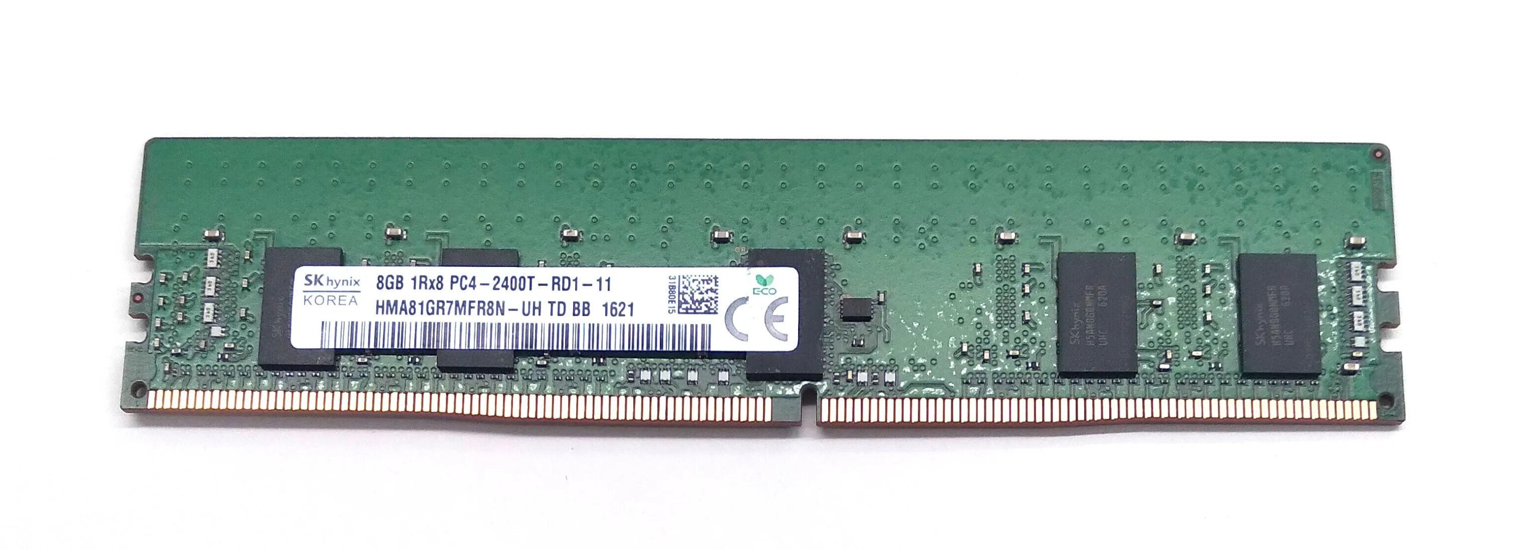 

Hynix HMA81GR7MFR8N-UH Memory Module - 8GB - 1Rx8 - DDR4 - 2400 MHz - 12 Volts - CL17 - 288-Pin - ECC - RDIMM - Used-Like New