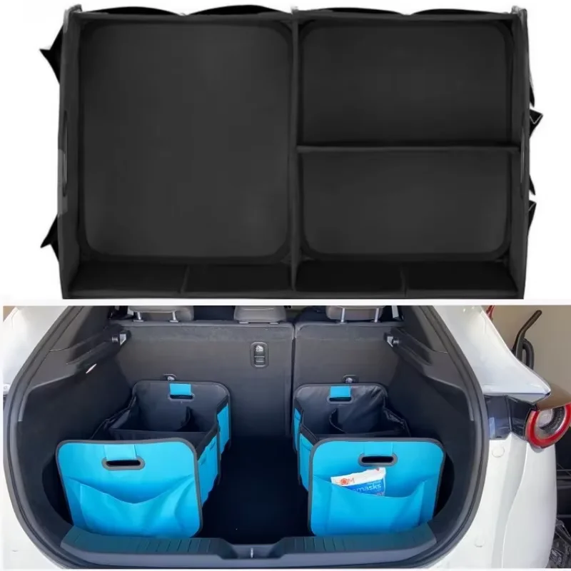 

Car Trunk Organizer, Collapsible Compartment Car Organizer, Space-Saving, Foldable Waterproof for All Cars, SUVs, Mini-Vans