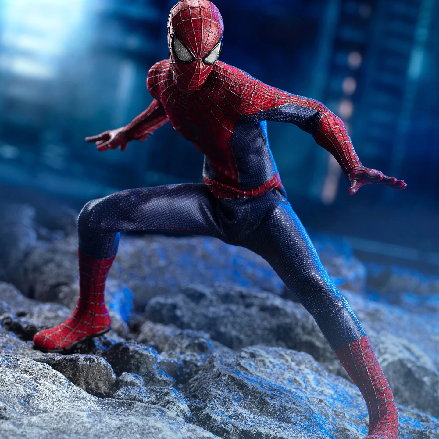 New Original DB Toys 1/12 Andrew Garfield version Spiderman Action Figure The Amazing Spiderman Figurine Model Statue Doll