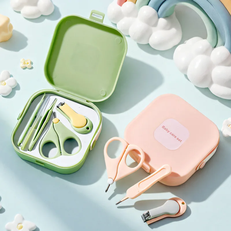 Professionelles Nagelpflegeset für Babys, 4-teiliges Nagelknipser-Set für Babys, Sicherheits-Nagelknipser-Set für Kinder, Nagelknipser