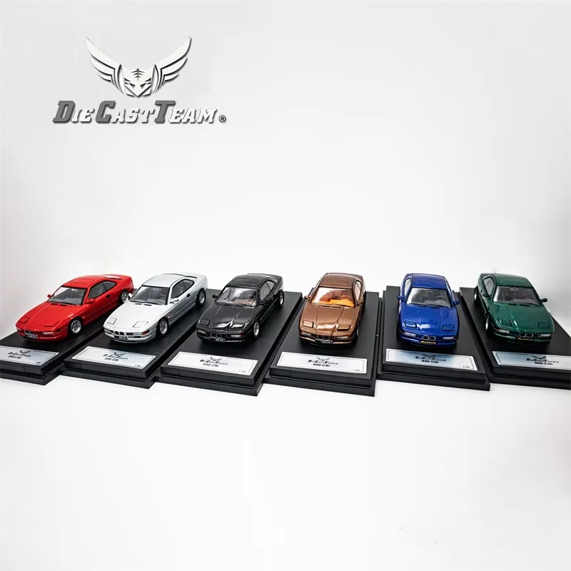 DCT 1/64 합금 자동차 금속 BMW 850 CSi 다이캐스트 어린이 자동차 장난감 선물, 크리스마스 컬렉션 장식 장난감