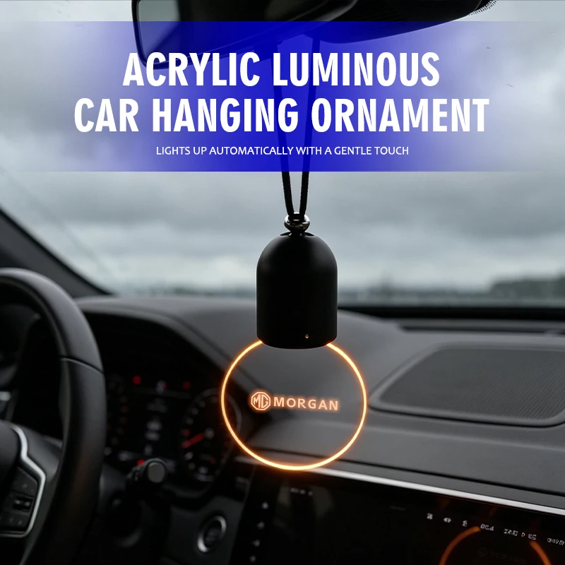 

Car Pendant Glowing Rear View Mirror Hanging Auto Accessories For MG Morgan Pilot GT HS ZS ZX 3 6 5 7