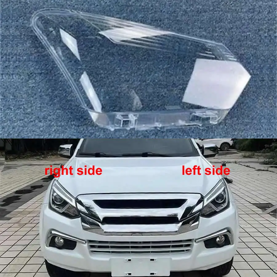 

For Isuzu D-MAX 2019 2020 Headlight Cover Transparent Lampshade Lamp Case Headlamp Shell Plexiglass Replace Original Lens