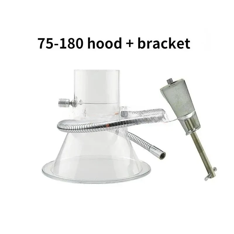 Assembly Line Soldering Fume Hood Exhaust Hood Smoking Dust Exhasust Hood Exhaust Pipe Horn Cover with Clamps Bracket