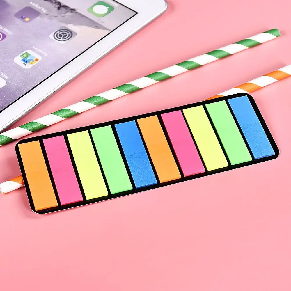 Office School Supplies Memo Pad Sticky Notes Planner Stickers Paper Sticker Bookmarks Fluorescent Notes