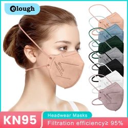 Elough mask Head Mounted FFP2 Mascarillas KN95 Masks Adult 5 Layers ffp2mask Approved Mascarilla FPP2 Face Mask Homologada