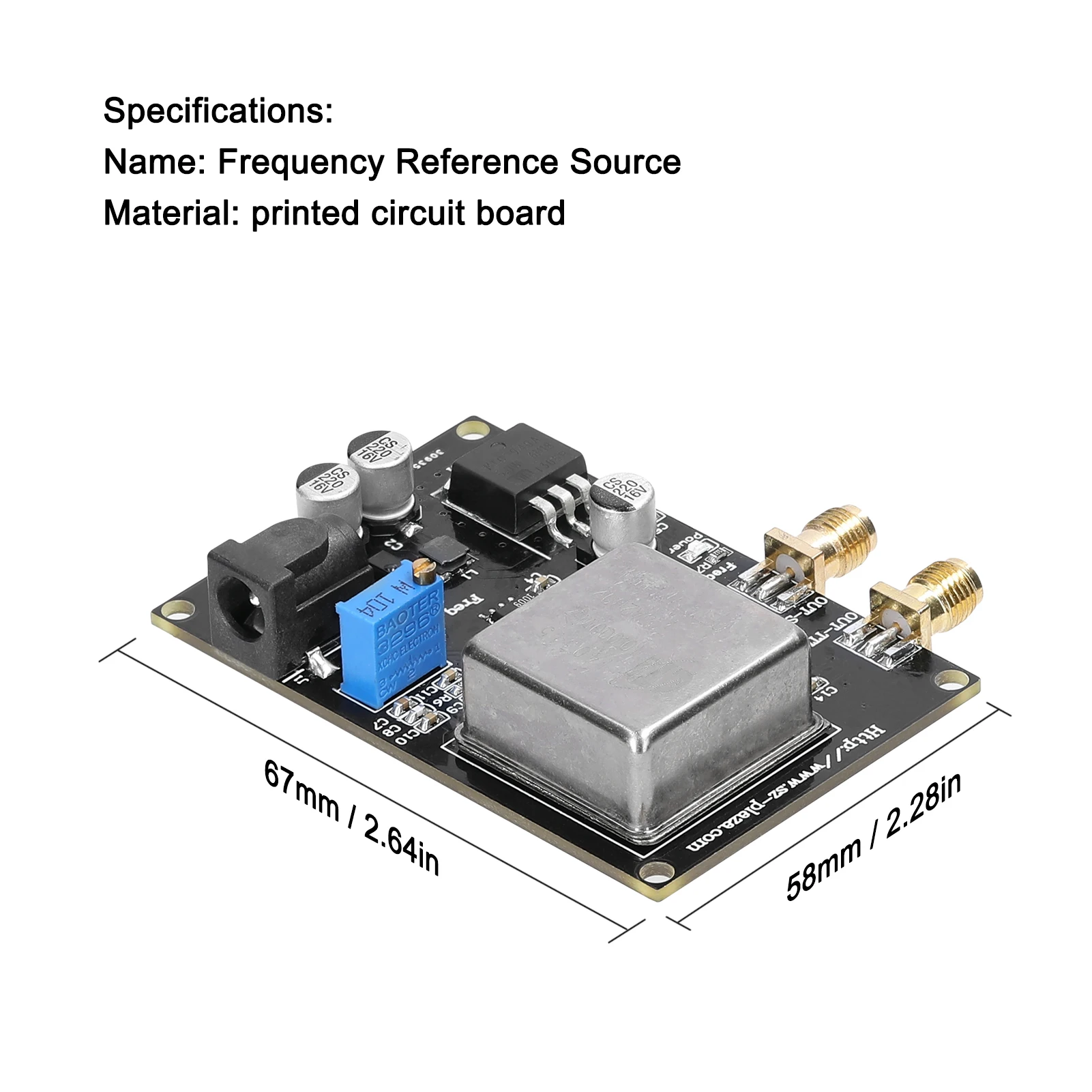 OCXO-10MHz Frequency Reference Module Frequency Reference Source Low Phase Noise for Sound System Decoder Frequency Meter