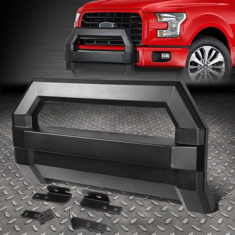 

US [SQUARE TUBE]FOR 04-18 FORD F150 BUMPER GRILL GUARD BULL BAR+LICENSE RELOCATION