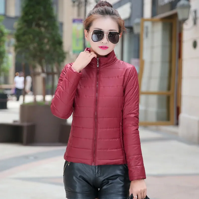 2024 Autumn Winter New Parkas Down Coat Women\'s Short Overcoat Fashion Warm Cotton Padded Jacket Large Size Outerwear Female Top