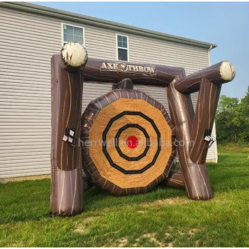 Commercial Inflatable Axe Throwing Game Axe Throwing Axes Throwing Game Set Inflatable Challenge Game