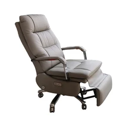 Grey Leather Big Boss Chair Multi-Function Recliner Chair Wholesale Electric Computer Chair For Work