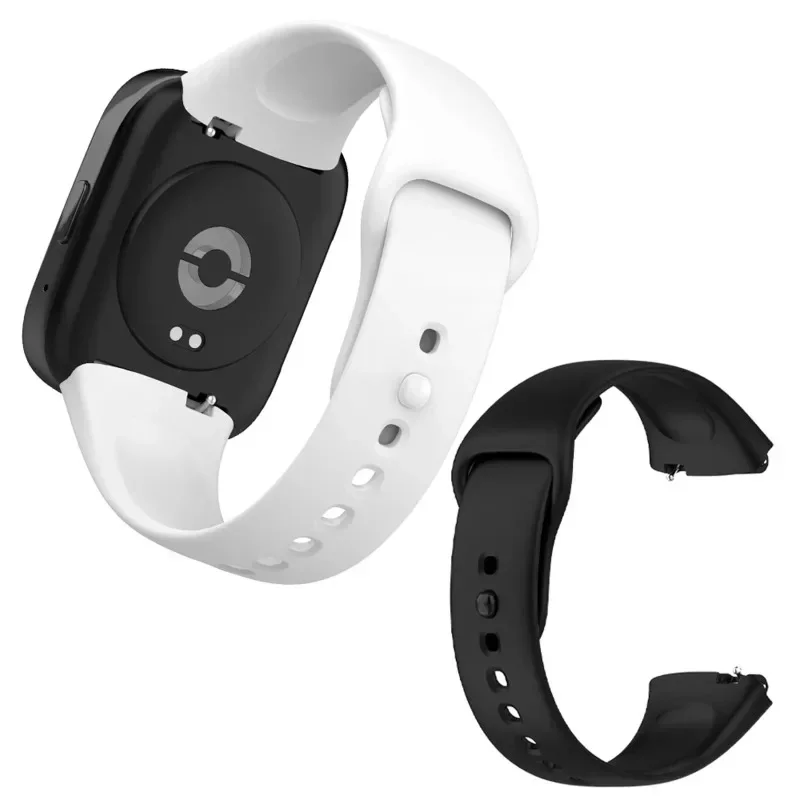 Soft Silicone Strap for Redmi Watch 3 Active Strap Accessories Smart Replacement Watchband and Screen Protector Case Wristband