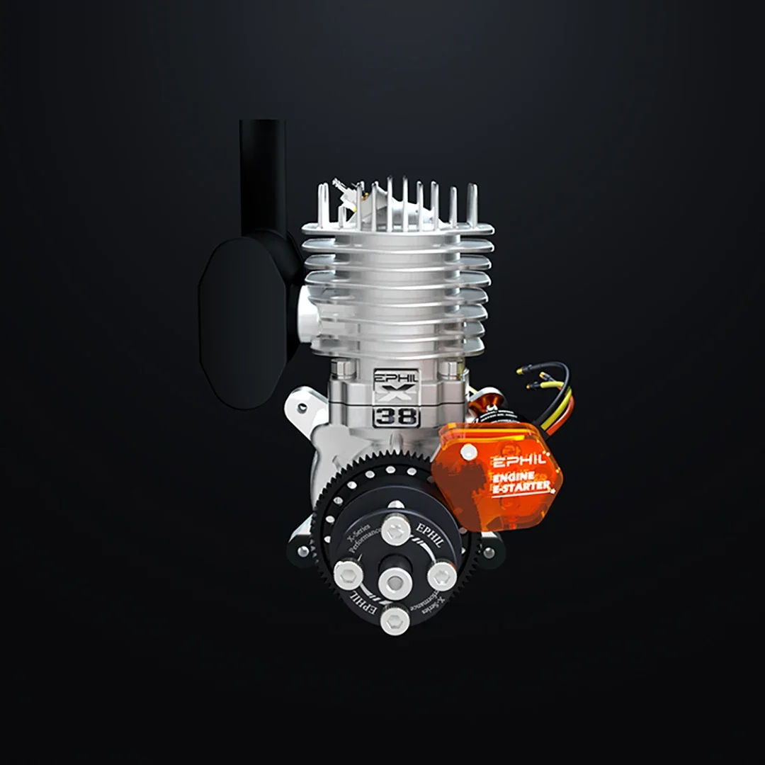 

EPHIL XG-38cc-S PRO Модель самолета Двигатель с горячей головкой Электрический запуск Одноцилиндровый боковой ряд Фиксированное крыло
