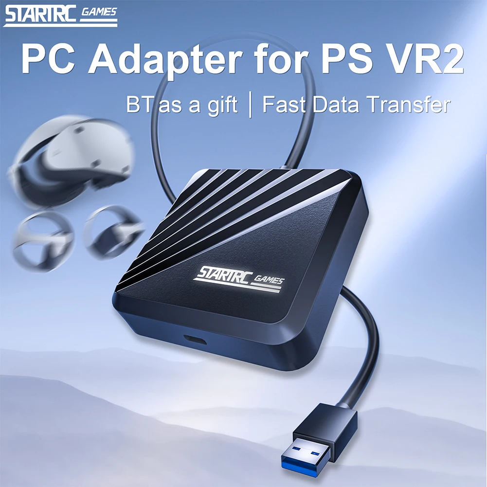 ل PS VR2 PC محول محول الطاقة DP كابل محول الكمبيوتر لنظام التشغيل Windows PC محول لعبة الملحقات