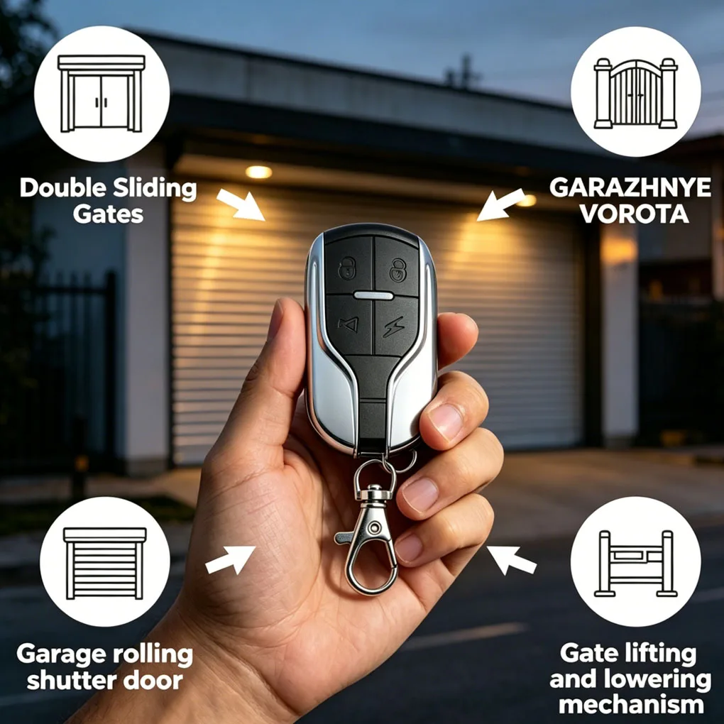 10PCS remote control  learning code replicat 433Mhz radio frequency, universal remote control replication garage opener