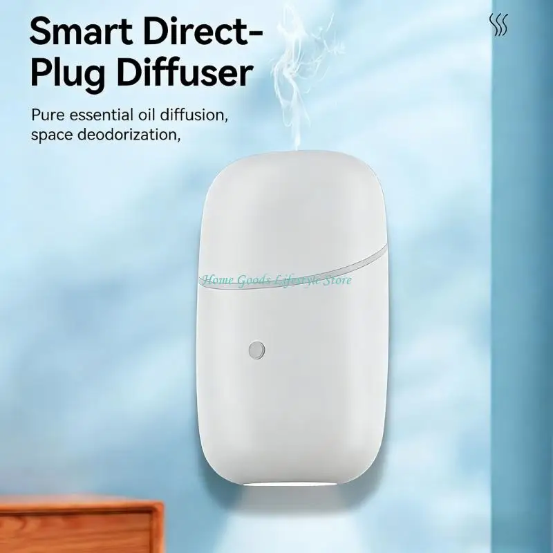 E74E Waterless Diffuser with Auto On Off Light Wall Mount Essential Oil Diffuser