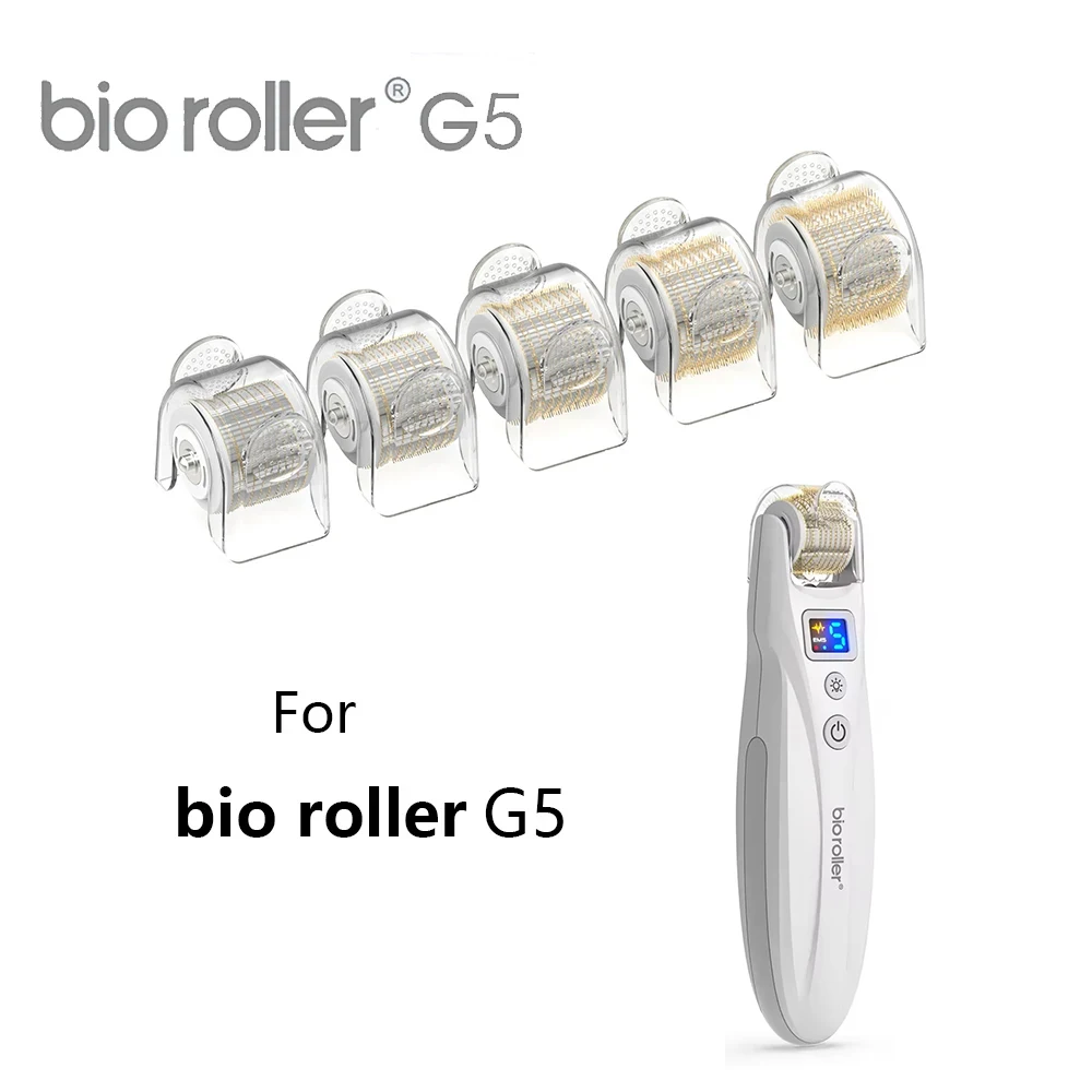 Cartuccia ad ago in titanio Bio roller G5 540 per viso corpo e cuoio capelluto Microneedling Beard Roller Derma Rolle