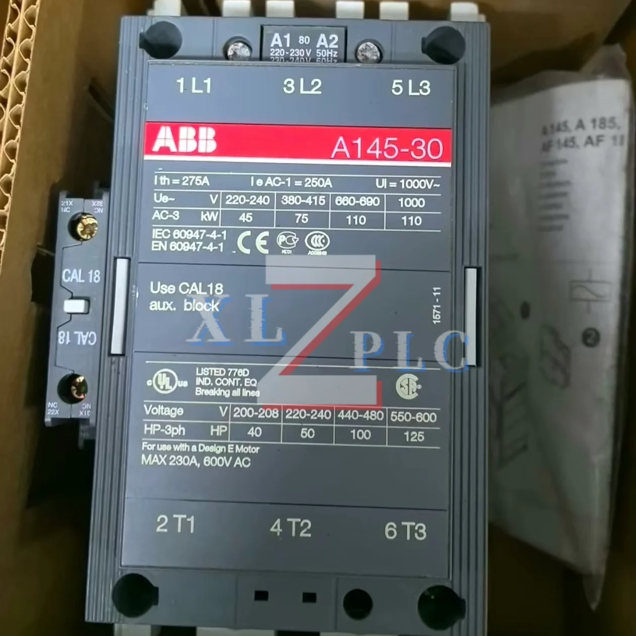 접촉기 새로운 원본 A145-30-11 220VAC A145-30-11 AC220V