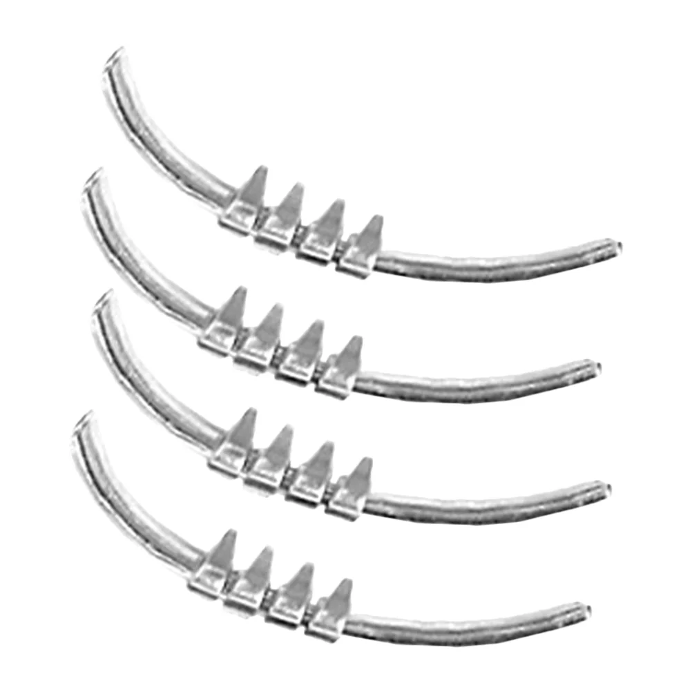 

4 Pcs Toe Fixation Tape Toenail Buckle Ingrown Correction Tool Toenails Clip Carbon Steel Men and Women