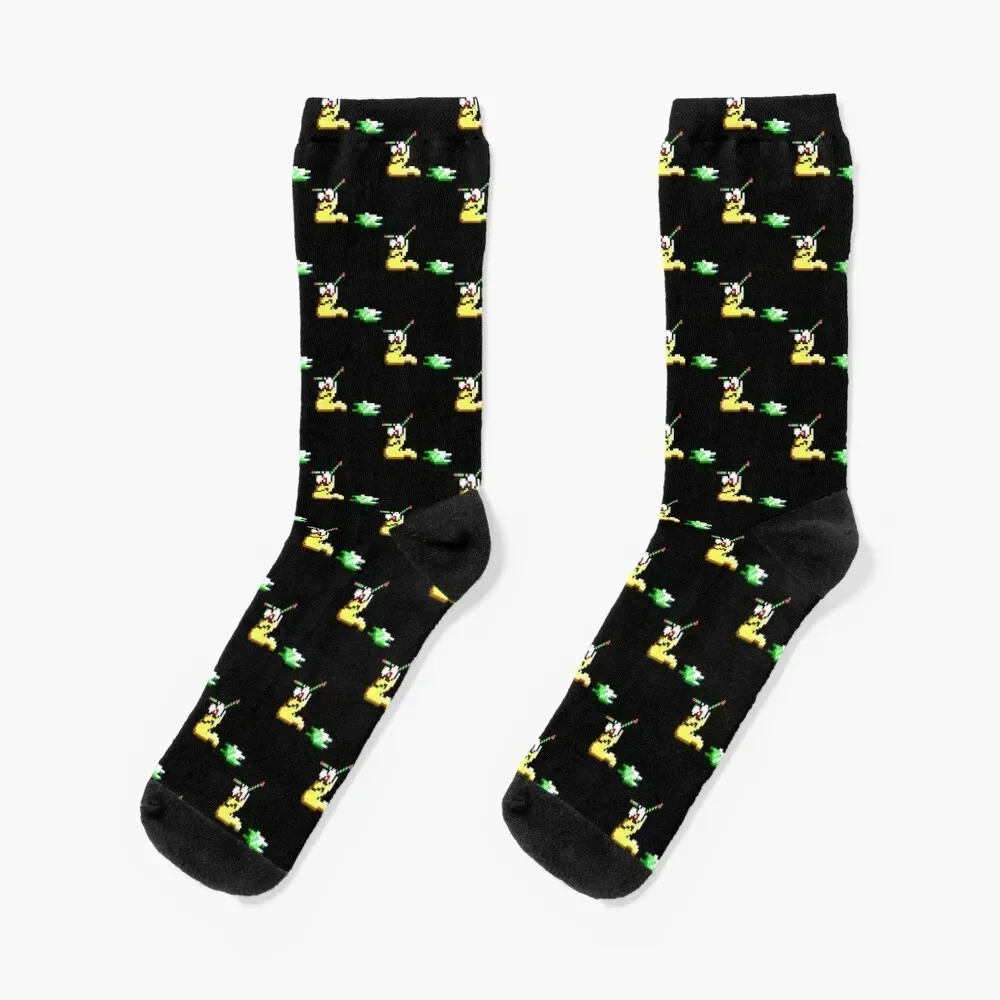 

Commander Keen 4 Snail Socks crazy fashionable japanese fashion Socks Women Men's