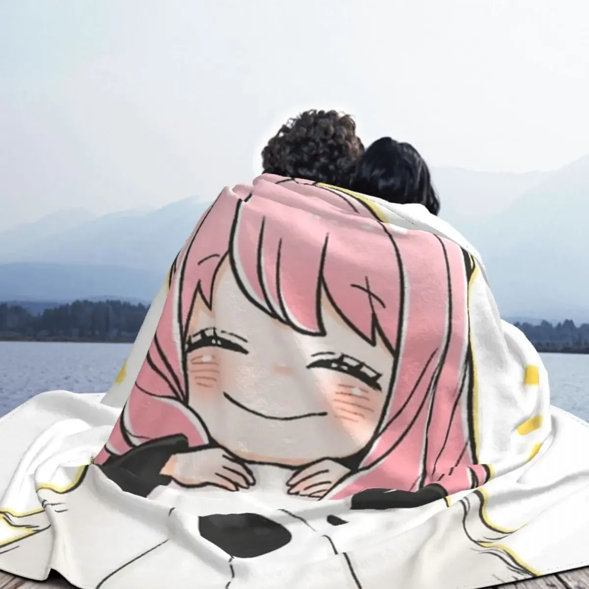 Anya مزور-أنيمي بطانية رمي صوف للفتيات الصغيرات ، بطانية عائلة Spy X ، الفانيلا ، هدايا شخصية للأصدقاء