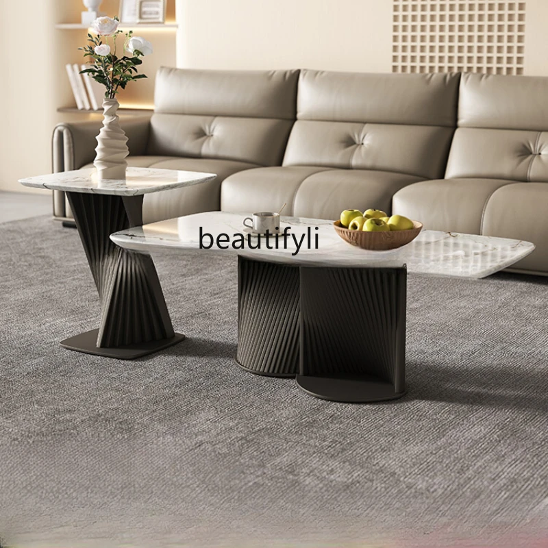 

Nordic modern rectangle, coffee table TV cabinet combination, living room furniture