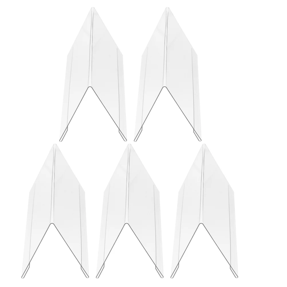 

5Pcs Clear Acrylic Sign Holders Desktop Name Place Cards for Events Table Number Stands Blank Signs for Party Seating Decoration