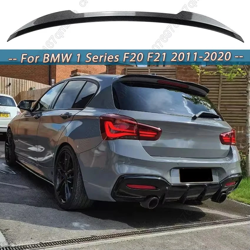 Heckklappen-Heckspoiler für BMW 1er F20 F21 2011-2015 120i 118im 135i 116i m135 m140 schwarzer Heckklappen-Lippen spoiler flügel