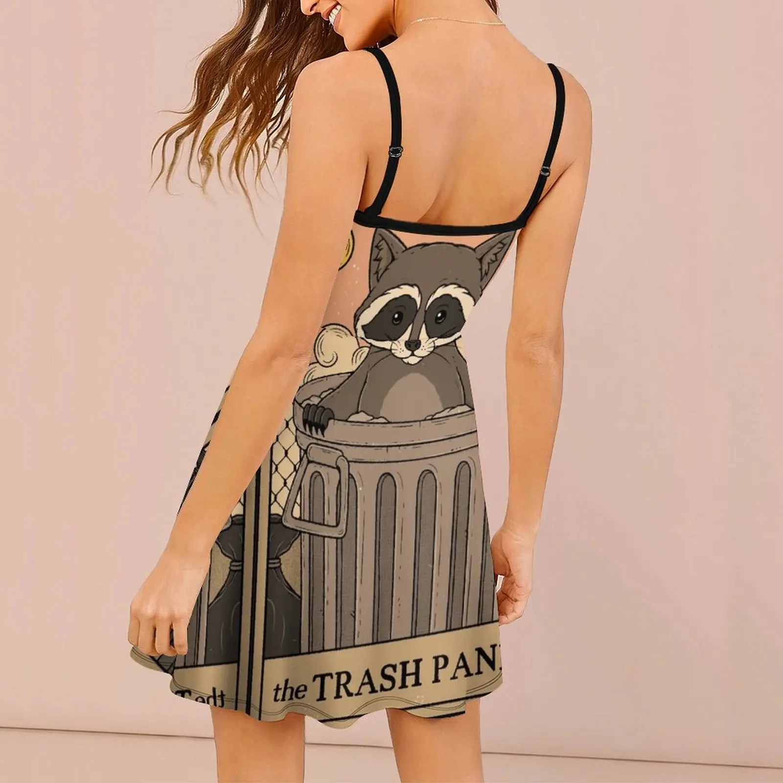 The Trash Panda for Sale Thiago Women's Sling Dress Classic Sexy Woman's Clothing Funny Vintage  Parties Strappy Dress