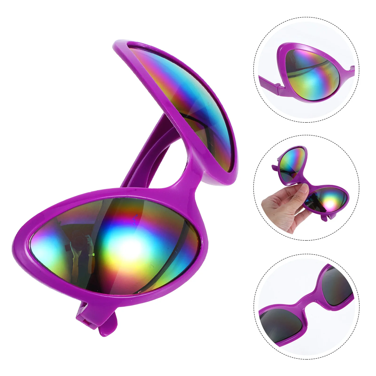 

NOLITOY Costume Glasses Funny Party Eyewear for Carnival Cosplay Events Comfortable Photography Accessory