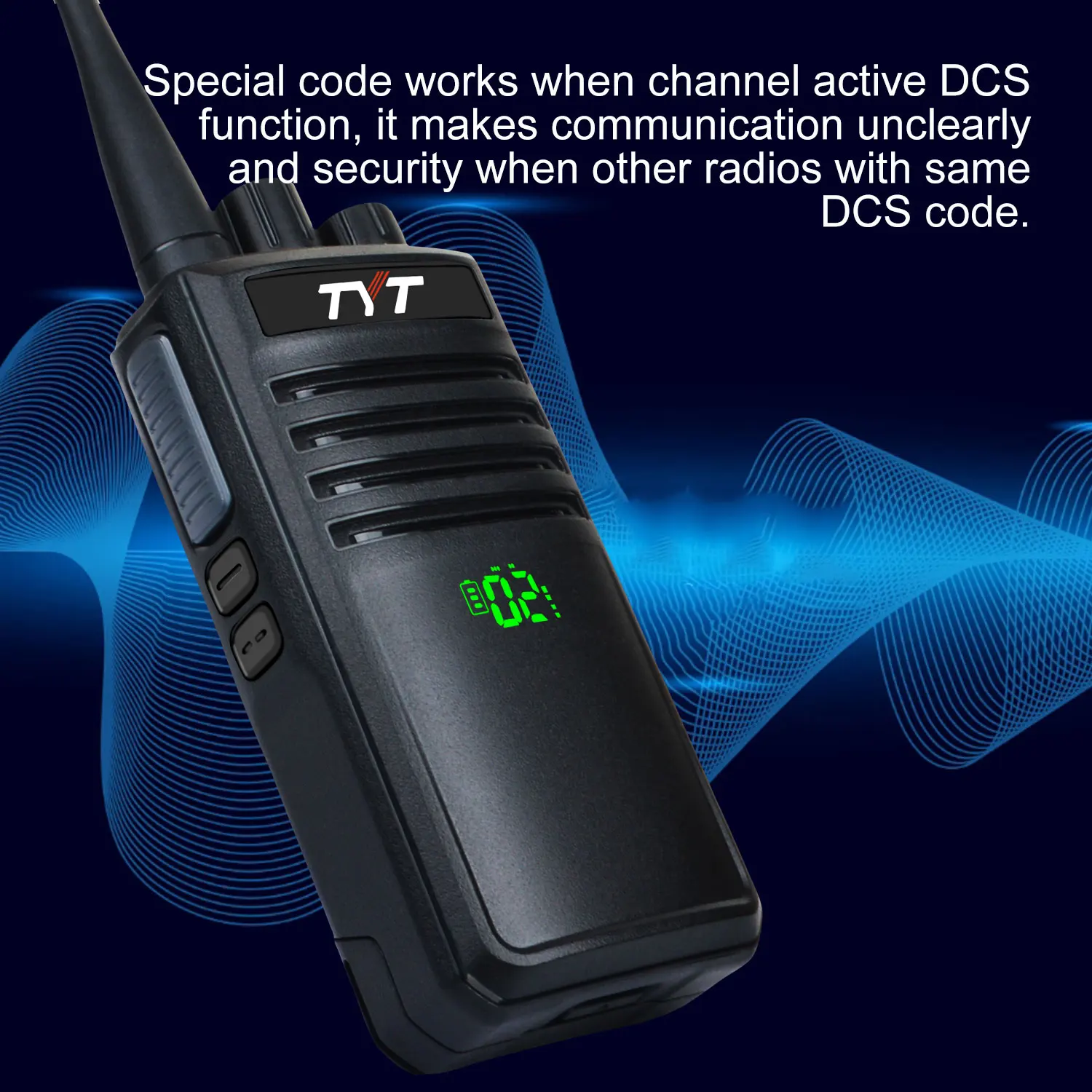 Рация, TYT TC-799 10W, высокая мощность, UHF400-480MHz 16Ch, скрытый дисплей, аналоговая двухсторонняя радиосвязь с батареей 2800 мАч